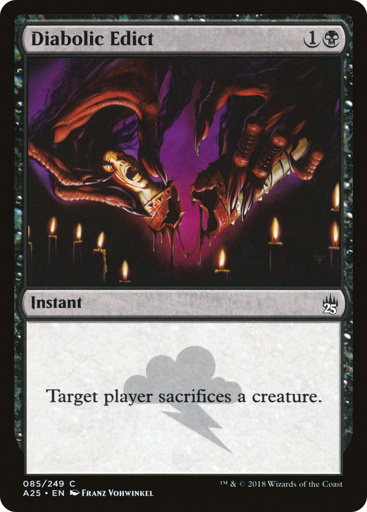 Diabolic Edict (A25-085) [Masters 25] Foil MTG Single Wizards of the Coast