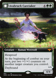 Avabruck Caretaker (VOW-384) [Innistrad: Crimson Vow] (Extended Art) Foil MTG Single Wizards of the Coast