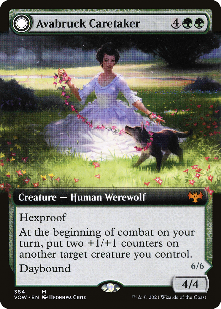 Avabruck Caretaker (VOW-384) [Innistrad: Crimson Vow] (Extended Art) Foil MTG Single Wizards of the Coast