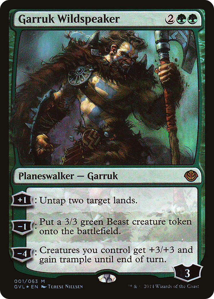 Garruk Wildspeaker (DD3-001) [Misc] Duel Decks Anthology: Garruk vs. Liliana Foil MTG Single Wizards of the Coast