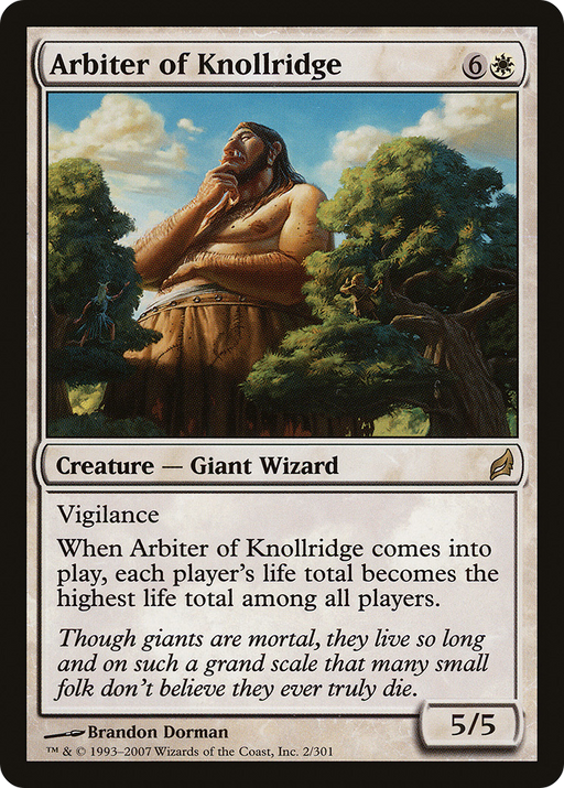 Arbiter of Knollridge (LRW-002) [Lorwyn] Foil MTG Single Wizards of the Coast