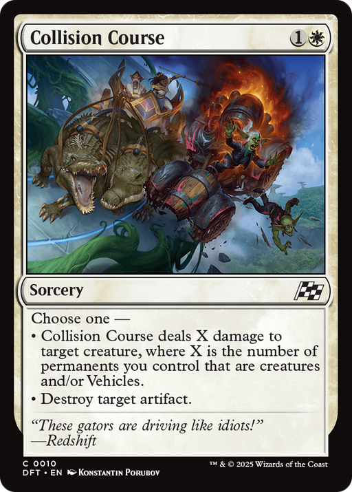 Collision Course (DFT-010) [Aetherdrift] Foil MTG Single Wizards of the Coast
