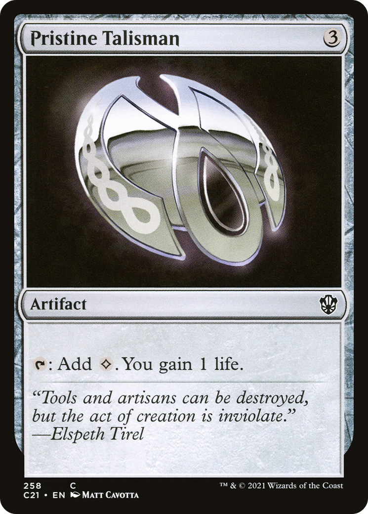 Pristine Talisman (C21-258) [Commander 2021] MTG Single Wizards of the Coast