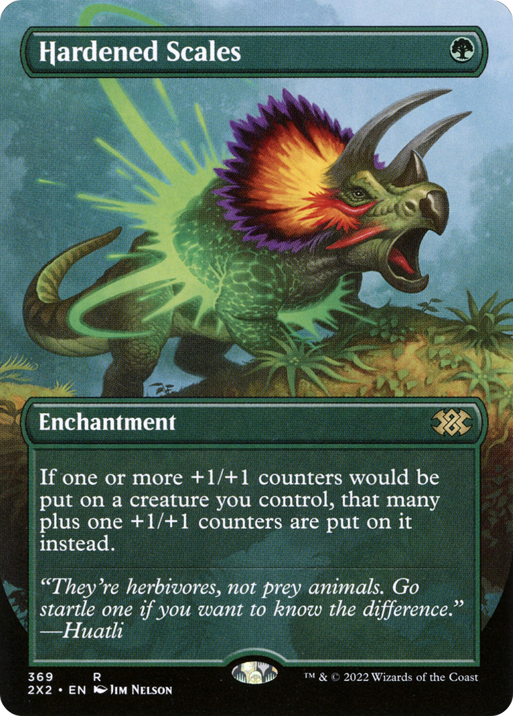 Hardened Scales (2X2-369) [Double Masters 2022] (Borderless) MTG Single Wizards of the Coast