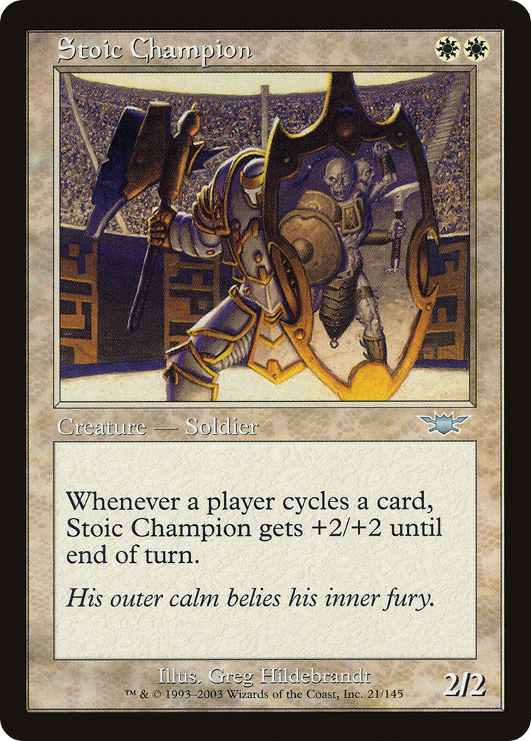 Stoic Champion (LGN-021) [Legions] MTG Single Wizards of the Coast