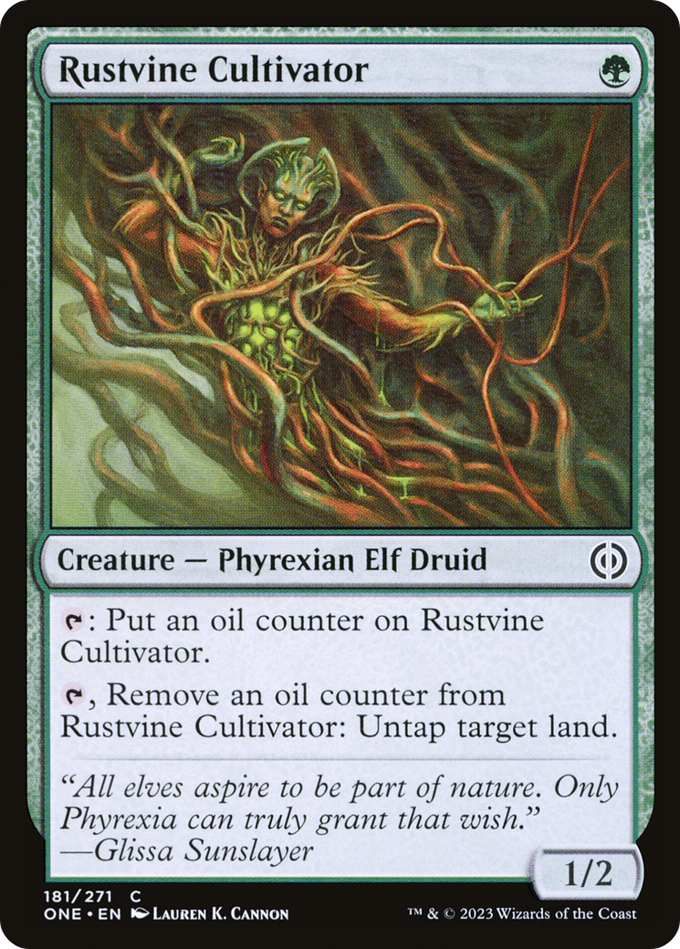 Rustvine Cultivator (ONE-181) [Phyrexia: All Will Be One] Foil MTG Single Wizards of the Coast