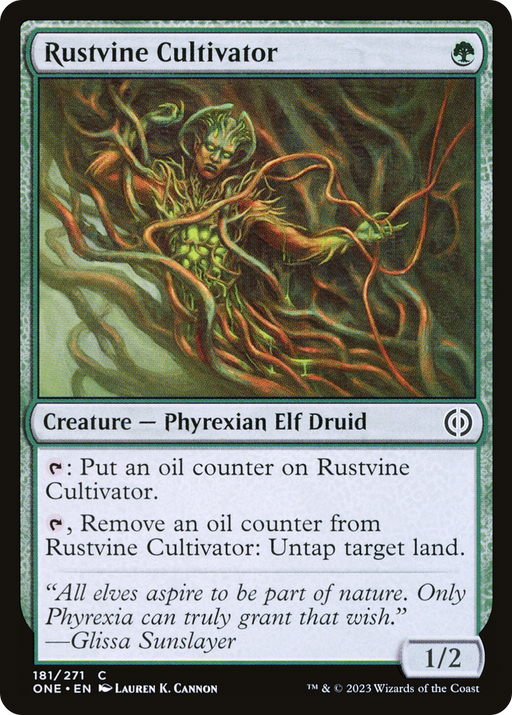 Rustvine Cultivator (ONE-181) [Phyrexia: All Will Be One] Foil MTG Single Wizards of the Coast