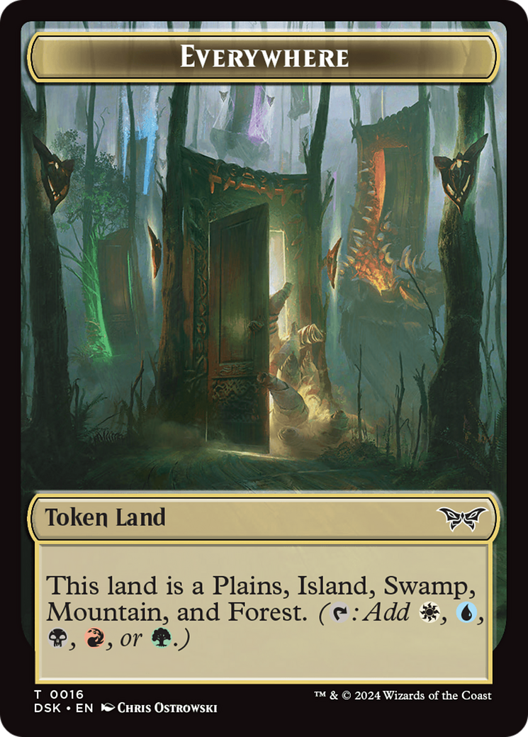 Everywhere Token (DSK-016) [Tokens] Duskmourn: House of Horror Tokens MTG Single Wizards of the Coast