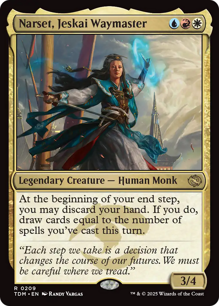 Narset, Jeskai Waymaster (TDM-209) [Tarkir: Dragonstorm] Foil MTG Single Wizards of the Coast