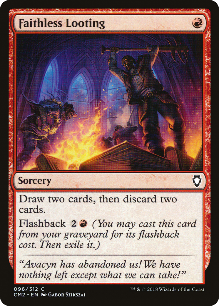 Faithless Looting (CM2-096) [Commander Anthology Volume II] MTG Single Wizards of the Coast