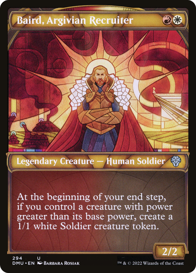 Baird, Argivian Recruiter (DMU-294) [Dominaria United] (Showcase) Foil MTG Single Wizards of the Coast