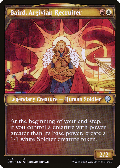 Baird, Argivian Recruiter (DMU-294) [Dominaria United] (Showcase) Foil MTG Single Wizards of the Coast