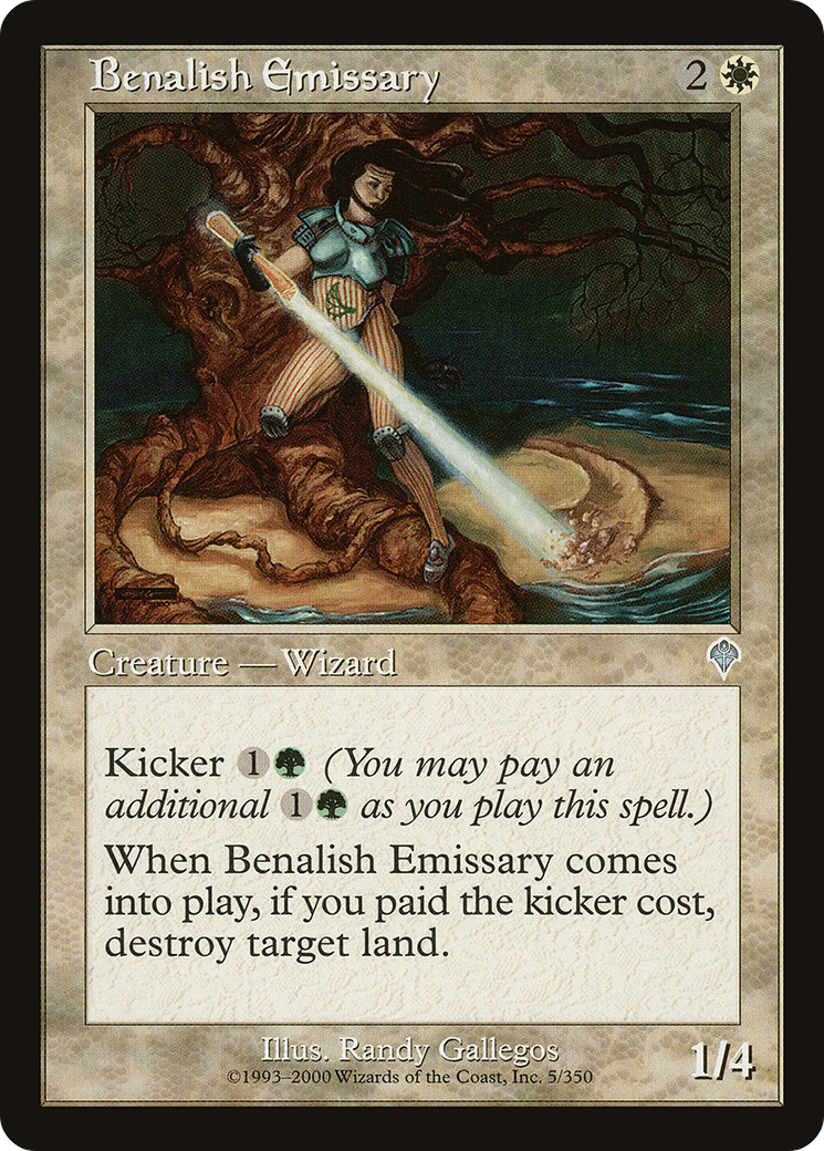 Benalish Emissary (INV-005) [Invasion] MTG Single Wizards of the Coast