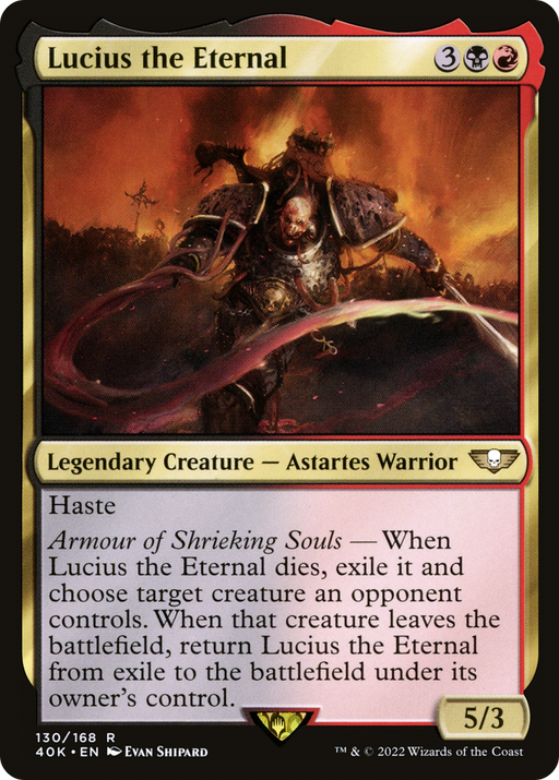 Lucius the Eternal (40K-130) [Warhammer 40,000 Commander] MTG Single Wizards of the Coast