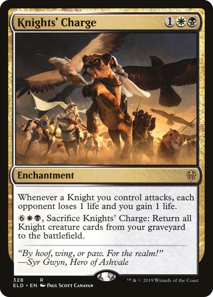 Knights' Charge (ELD-328) [Throne of Eldraine] MTG Single Wizards of the Coast