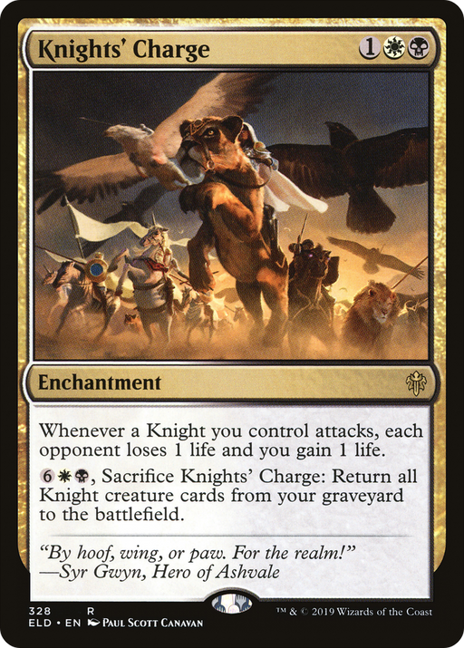Knights' Charge (ELD-328) [Throne of Eldraine] MTG Single Wizards of the Coast