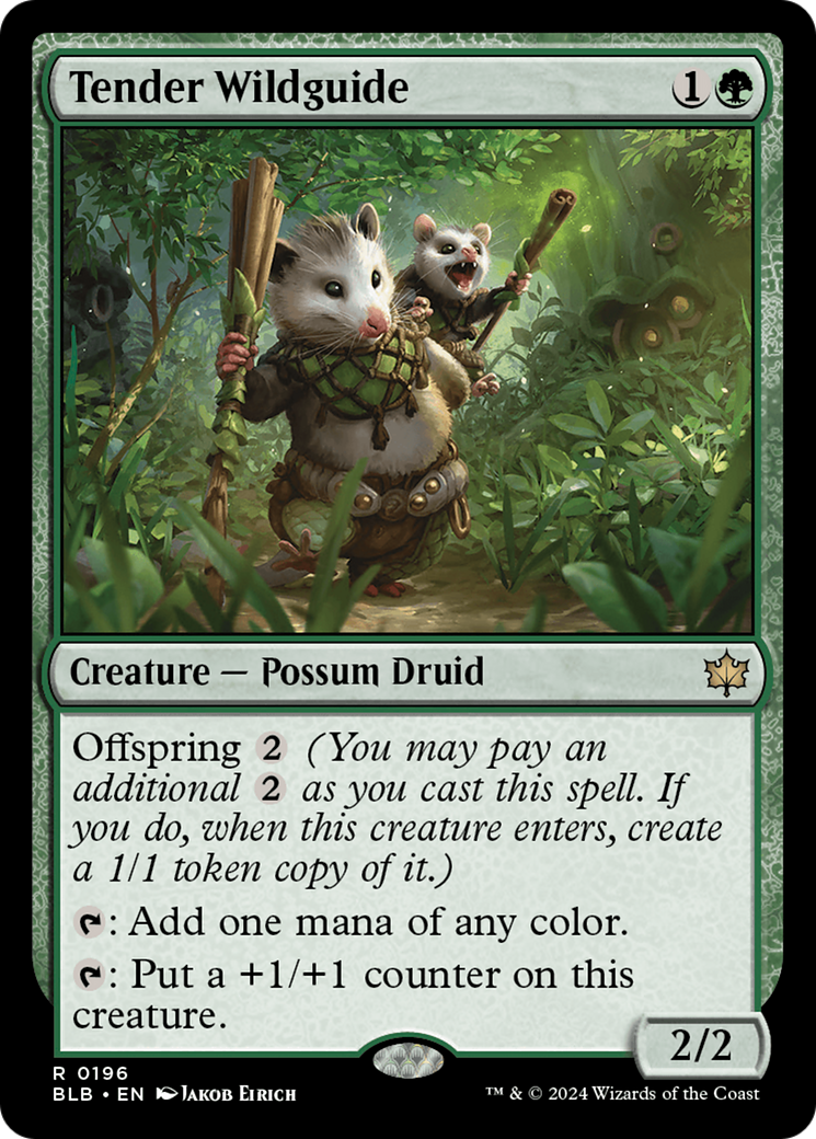 Tender Wildguide (BLB-196) [Bloomburrow] MTG Single Wizards of the Coast