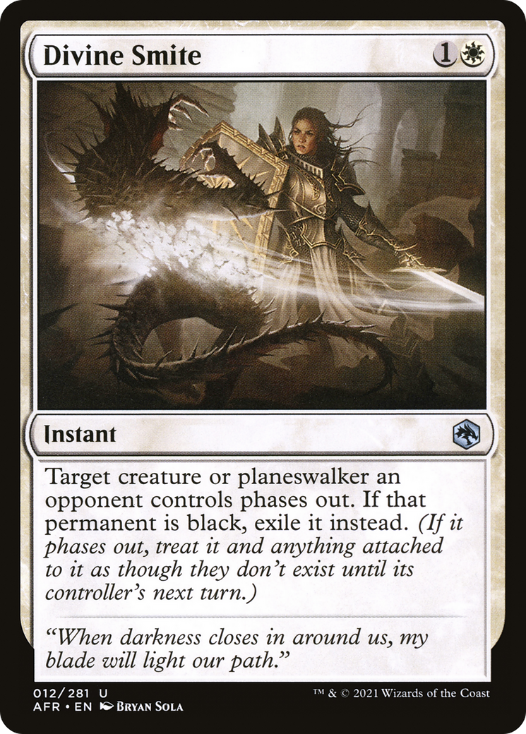 Divine Smite (AFR-012) [Adventures in the Forgotten Realms] Foil MTG Single Wizards of the Coast