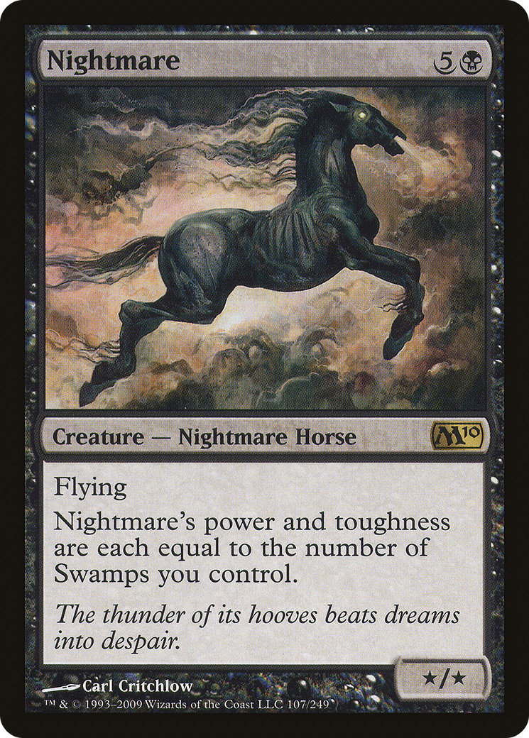 Nightmare (M10-107) [Magic 2010] MTG Single Wizards of the Coast