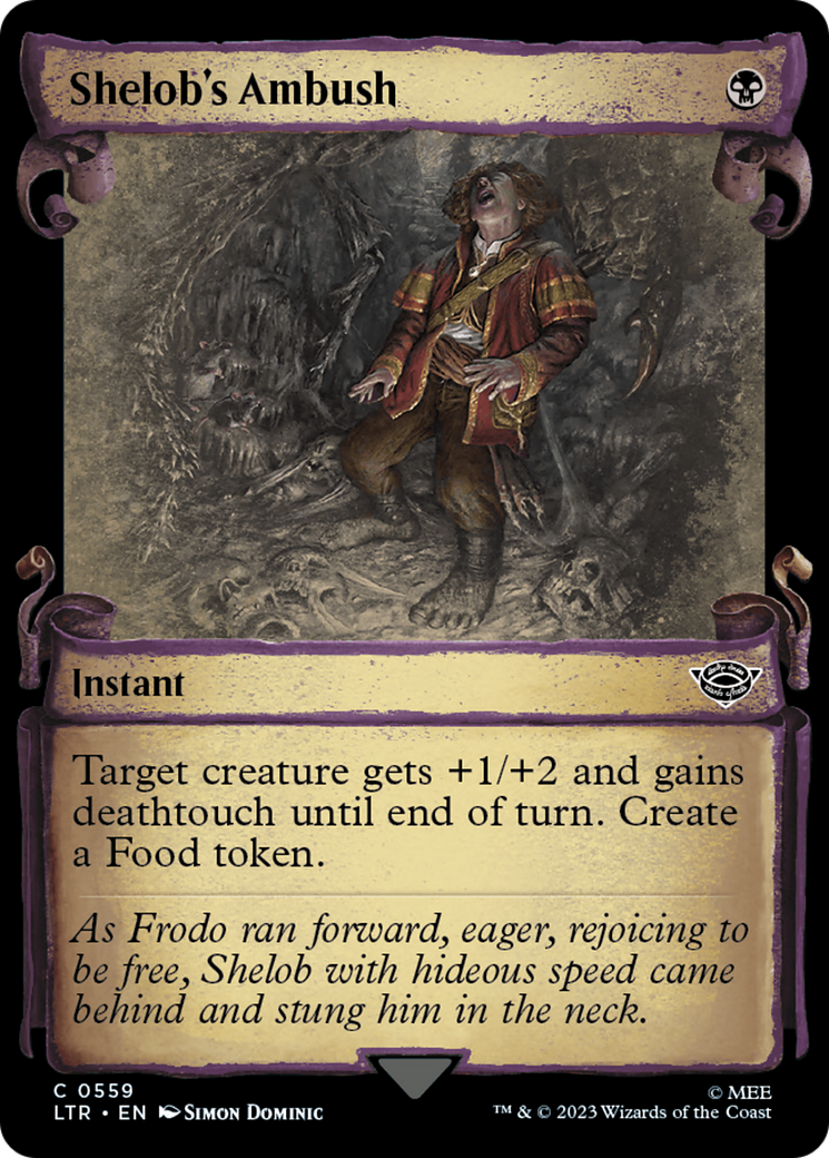 Shelob's Ambush (Showcase Scrolls) (LTR-559) [The Lord of the Rings: Tales of Middle-earth] (Showcase) Foil MTG Single Wizards of the Coast