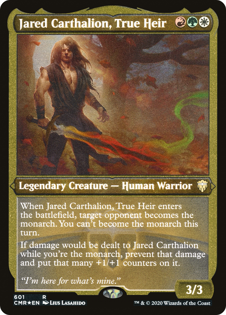 Jared Carthalion, True Heir (CMR-601) [Commander Legends] Etched Foil MTG Single Wizards of the Coast