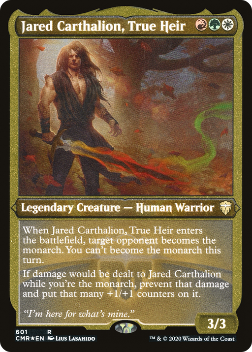 Jared Carthalion, True Heir (CMR-601) [Commander Legends] Etched Foil MTG Single Wizards of the Coast