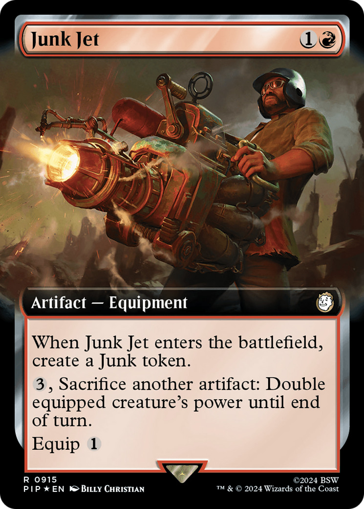 Junk Jet (Surge Foil) (PIP-915) [Fallout] (Extended Art) Foil MTG Single Wizards of the Coast