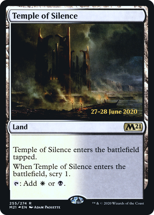 Temple of Silence (M21) (PRE-255) [Core Set 2021 Promos] Foil MTG Single Wizards of the Coast