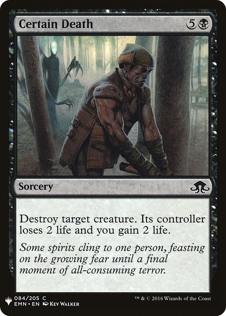 Certain Death (LIST-EMN-84) [Mystery Booster] The List MTG Single Wizards of the Coast