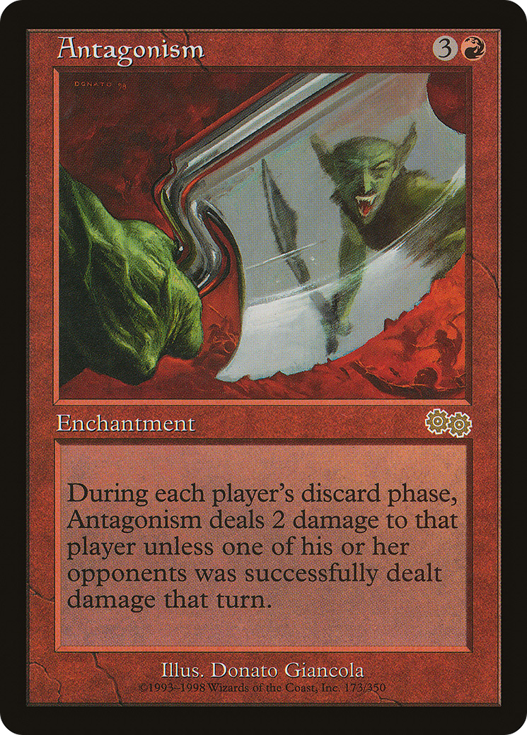 Antagonism (USG-173) [Urza's Saga] MTG Single Wizards of the Coast