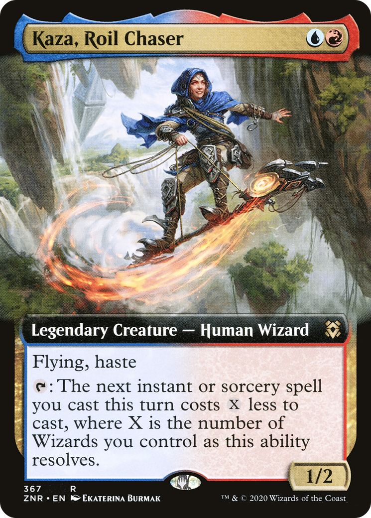 Kaza, Roil Chaser (ZNR-367) [Zendikar Rising] (Extended Art) Foil MTG Single Wizards of the Coast