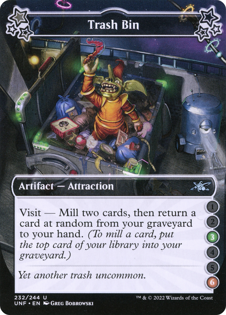 Trash Bin (UNF-232B) [Unfinity] Foil MTG Single Wizards of the Coast