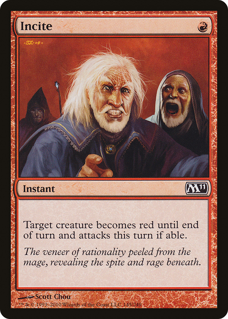 Incite (M11-145) [Magic 2011] Foil MTG Single Wizards of the Coast