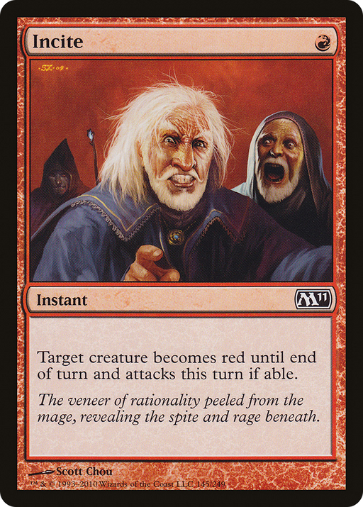 Incite (M11-145) [Magic 2011] Foil MTG Single Wizards of the Coast