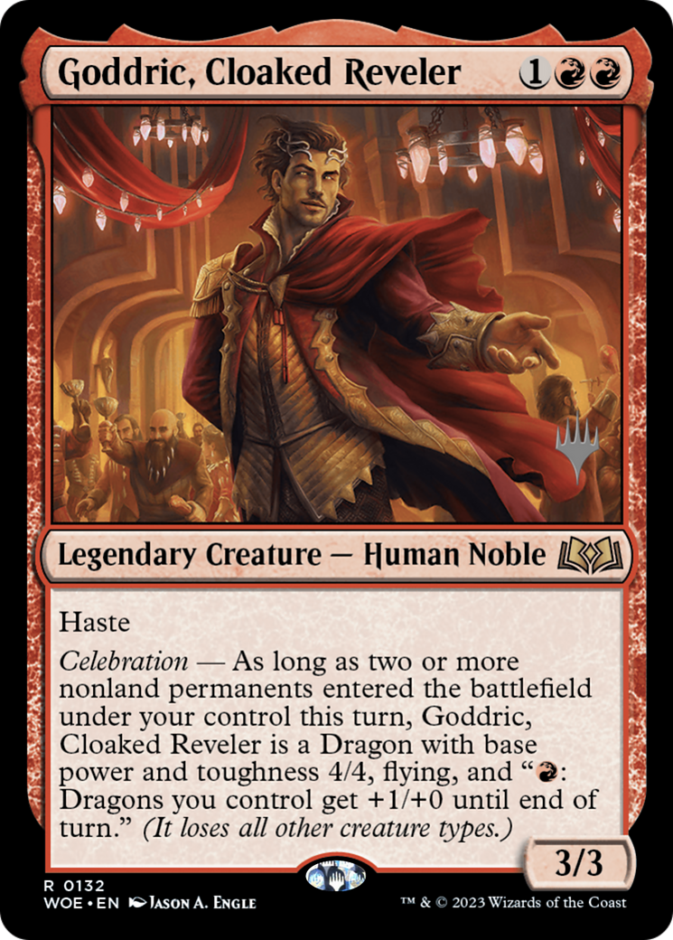 Goddric, Cloaked Reveler (PPWOE-132) [Wilds of Eldraine Promos] Foil MTG Single Wizards of the Coast