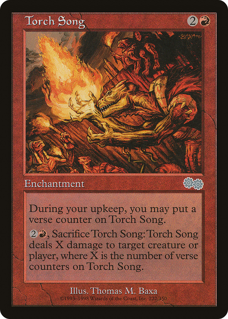 Torch Song (USG-222) [Urza's Saga] MTG Single Wizards of the Coast