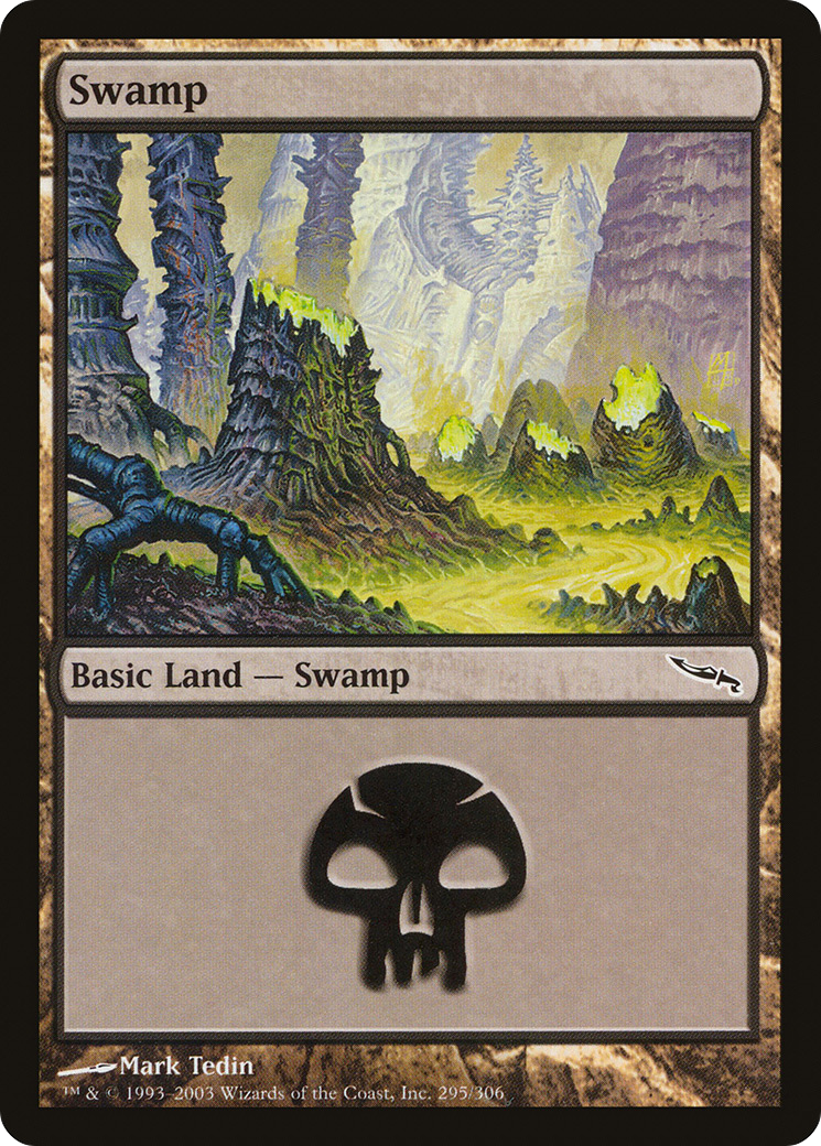 Swamp (MRD-295) [Mirrodin] Foil MTG Single Wizards of the Coast