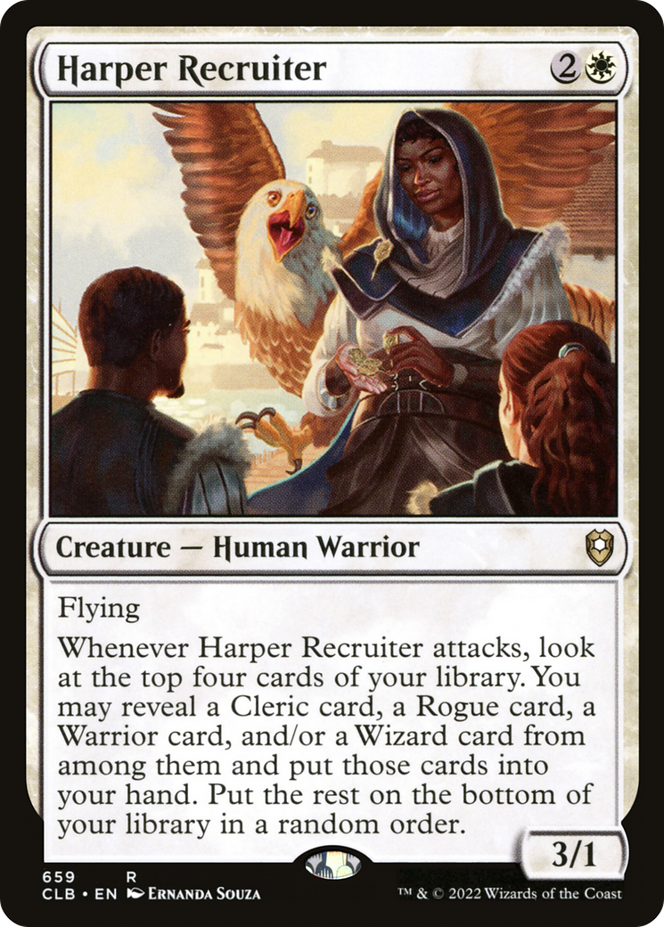 Harper Recruiter (CLB-659) [Commander Legends: Battle for Baldur's Gate] MTG Single Wizards of the Coast