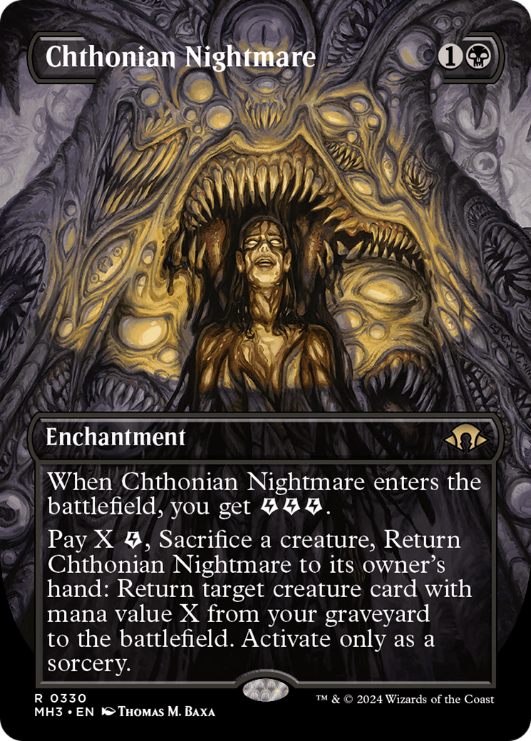 Chthonian Nightmare (MH3-330) [Modern Horizons 3] (Borderless) MTG Single Wizards of the Coast