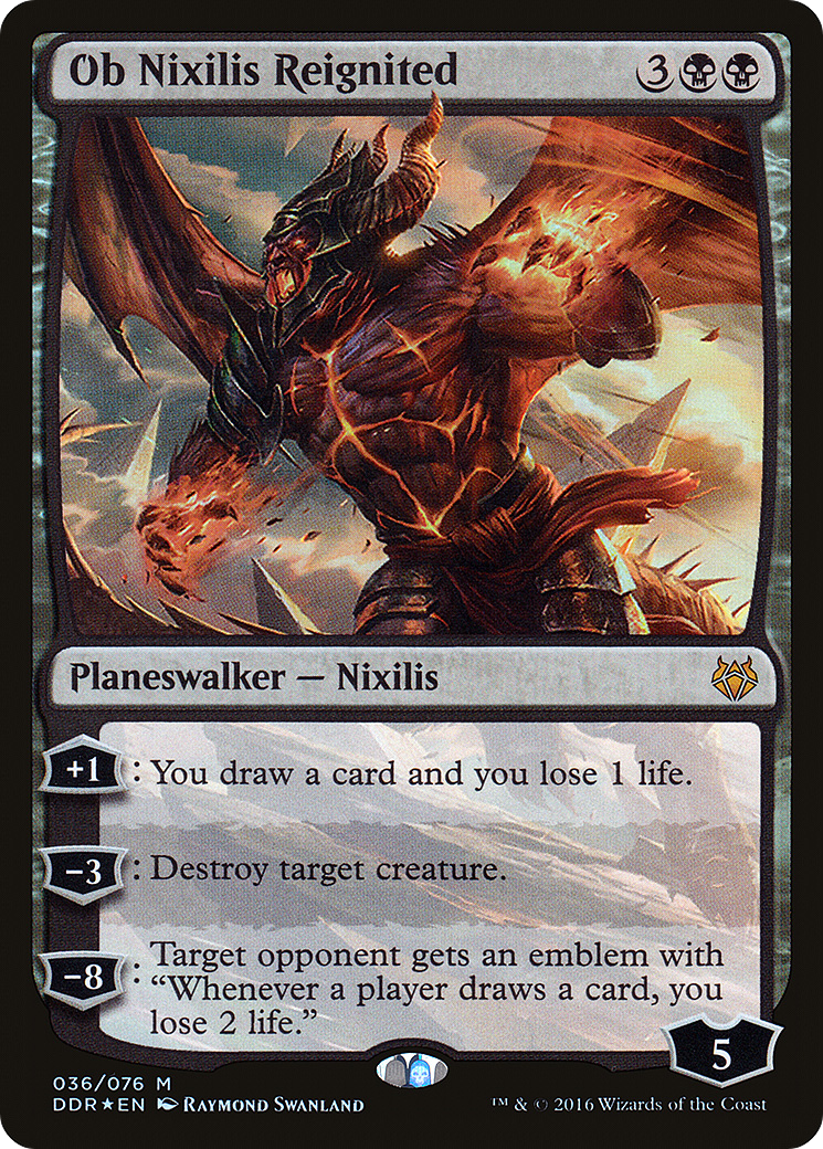 Ob Nixilis Reignited (DDR-036) [Misc] Duel Decks: Nissa vs. Ob Nixilis Foil MTG Single Wizards of the Coast