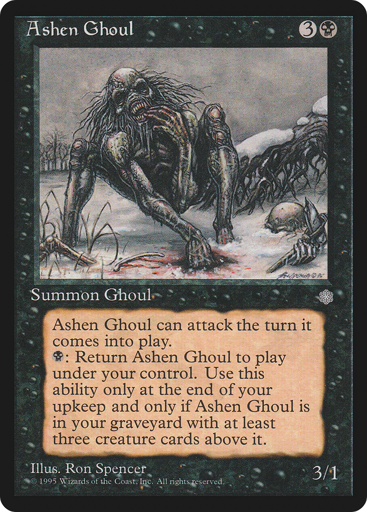 Ashen Ghoul (ICE-) [Ice Age] MTG Single Wizards of the Coast