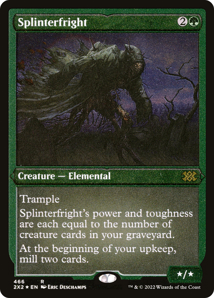 Splinterfright (Foil Etched) (2X2-466) [Double Masters 2022] Foil MTG Single Wizards of the Coast