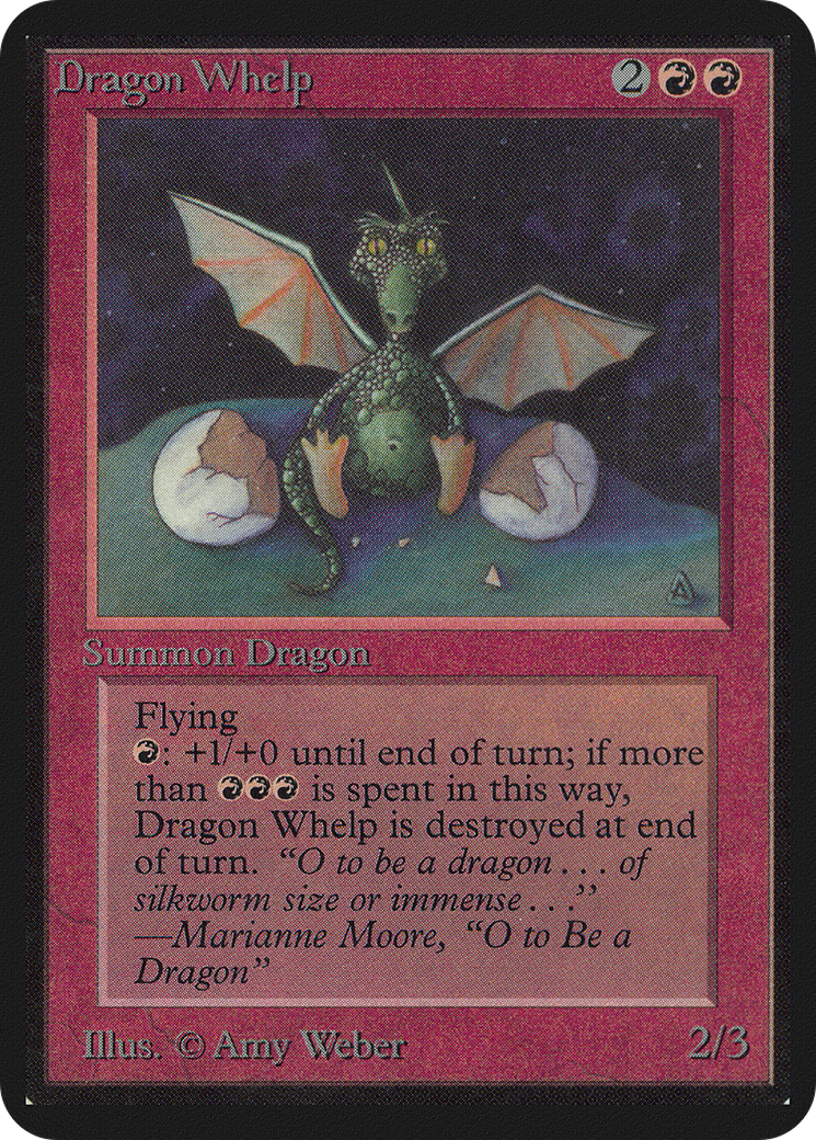 Dragon Whelp (LEA-) [Oldschool] Limited Edition Alpha MTG Single Wizards of the Coast