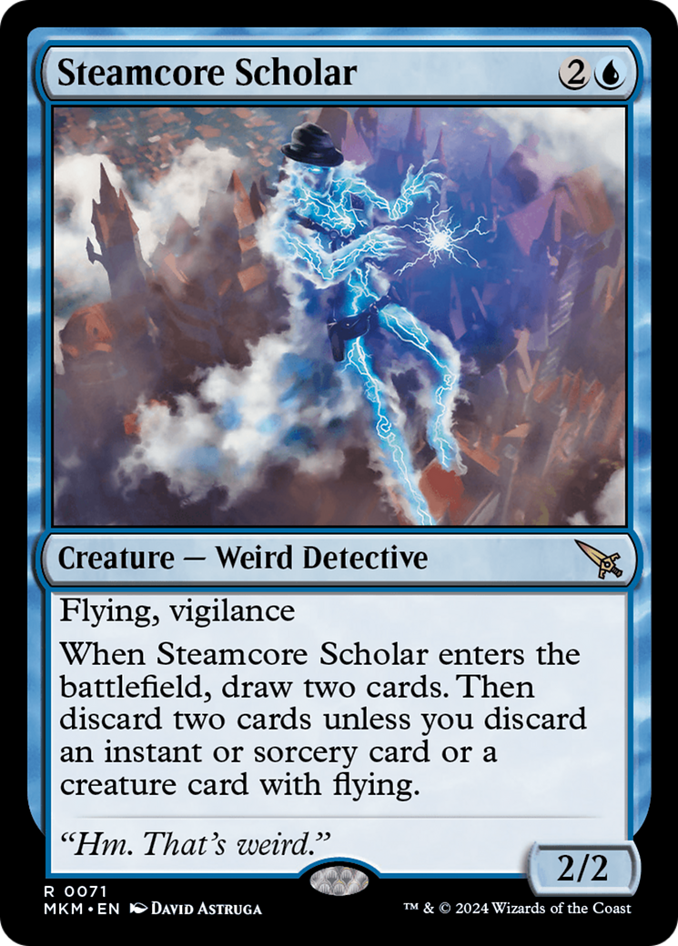 Steamcore Scholar (MKM-071) [Murders at Karlov Manor] MTG Single Murders at Karlov Manor