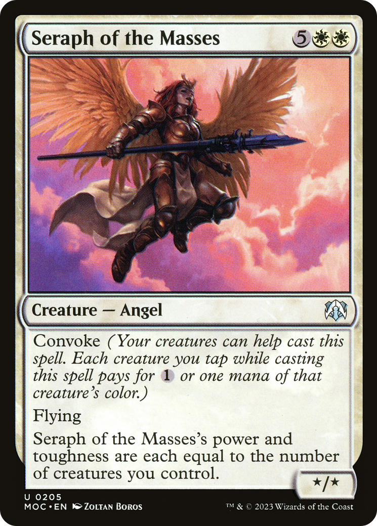 Seraph of the Masses (MOC-205) [March of the Machine Commander] MTG Single Wizards of the Coast