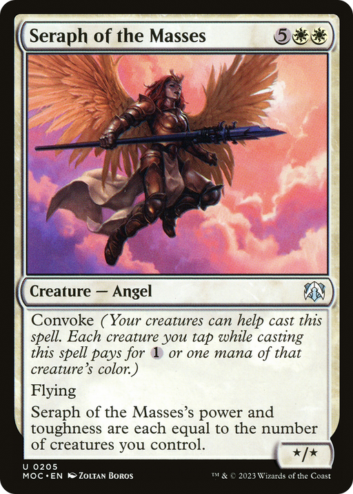 Seraph of the Masses (MOC-205) [March of the Machine Commander] MTG Single Wizards of the Coast