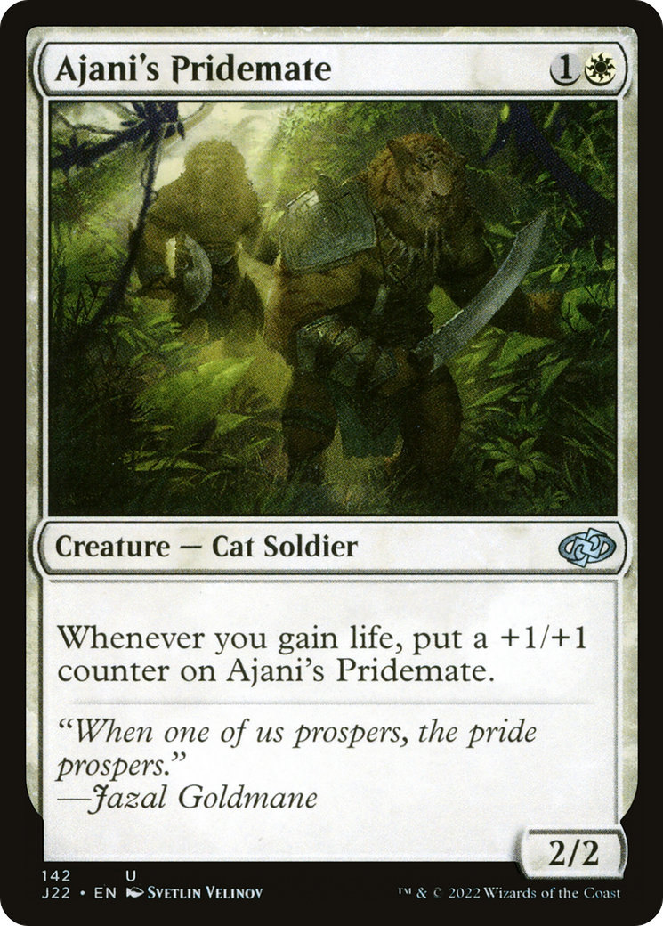 Ajani's Pridemate (J22-142) [Jumpstart 2022] MTG Single Wizards of the Coast