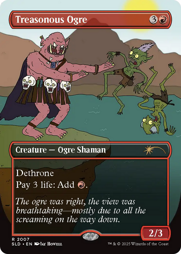 Treasonous Ogre (SLD-2007) [Secret Lair] Drop (Borderless) MTG Single Wizards of the Coast