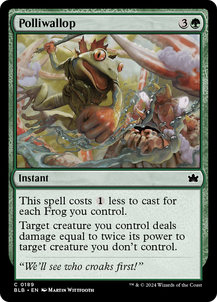 Polliwallop (BLB-189) [Bloomburrow] Foil MTG Single Wizards of the Coast