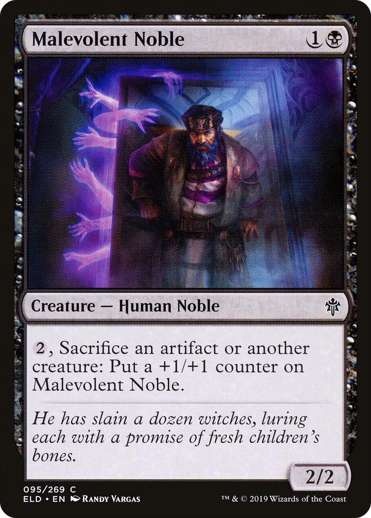 Malevolent Noble (ELD-095) [Throne of Eldraine] MTG Single Wizards of the Coast